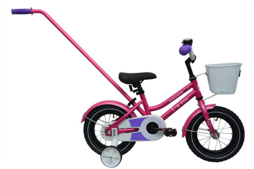 Madison Luna 12 pinkki lasten polkupyörä sivulta