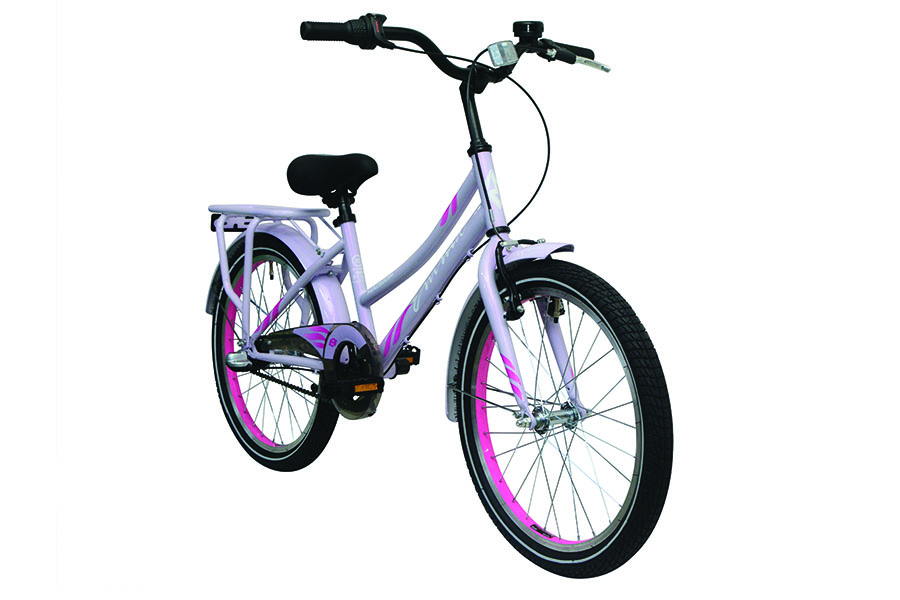 Madison Emma 20 3-vaihteinen laventeli lastenpyörä etuviistosta