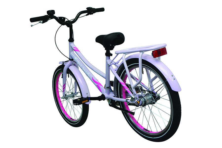 Madison Emma 20 3-vaihteinen laventeli lastenpyörä takasivusta